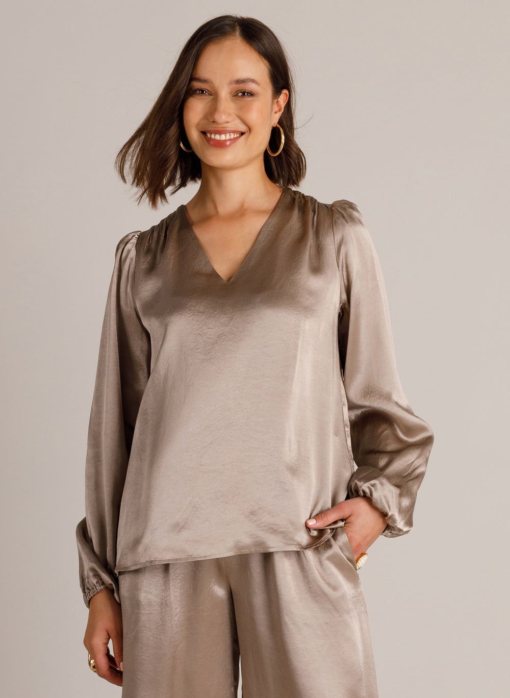 Yest Top Silky / 0006645 Taupe Grey