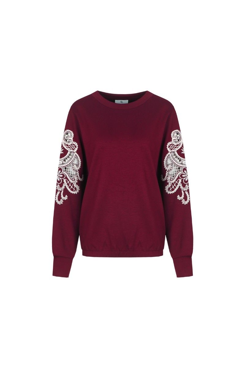 C&amp;S The Label Sweater / 26WZC07 Mulberry