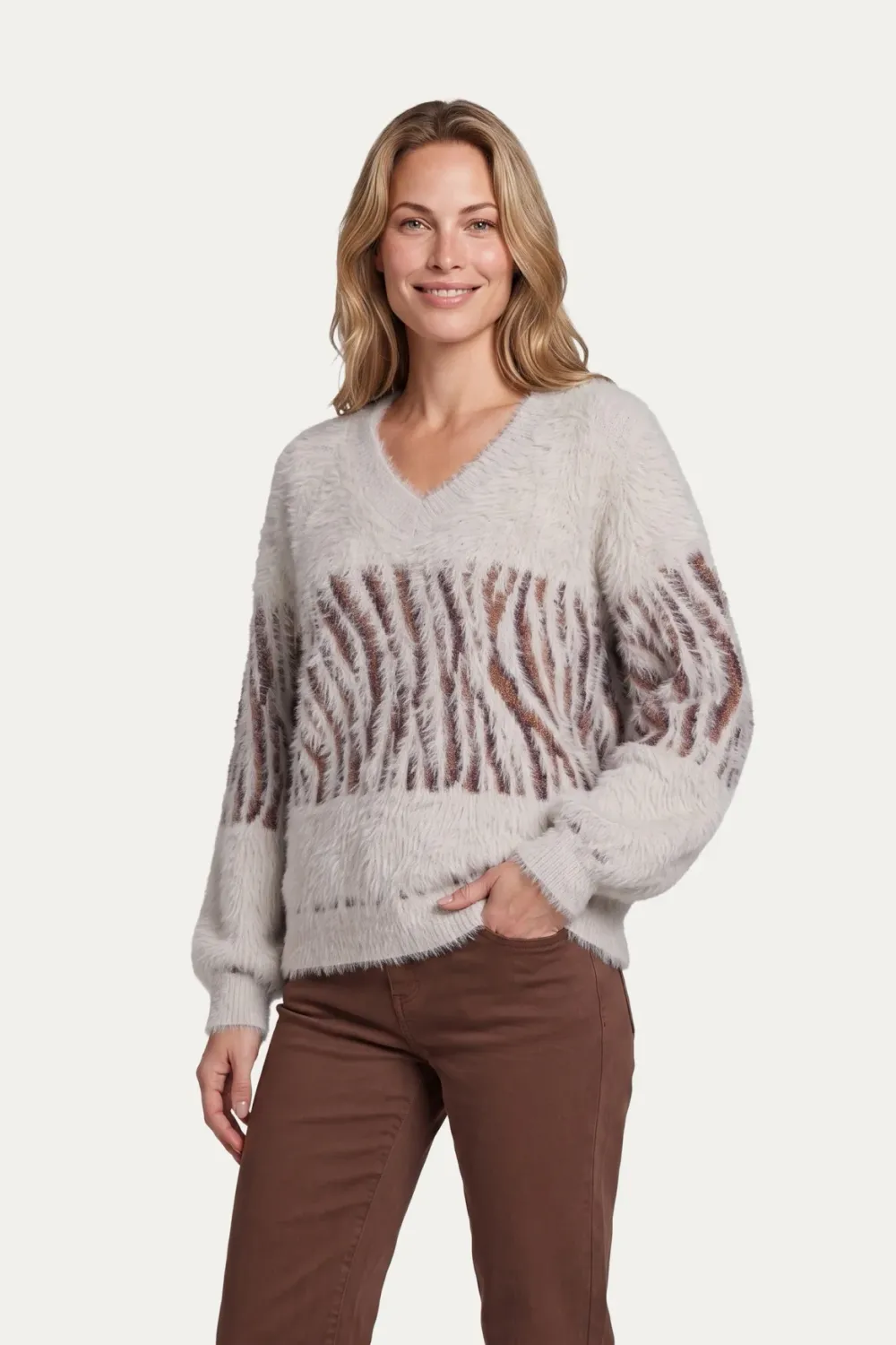 G-Maxx Puullover Fluffy Knit / 26WOG09 Sand