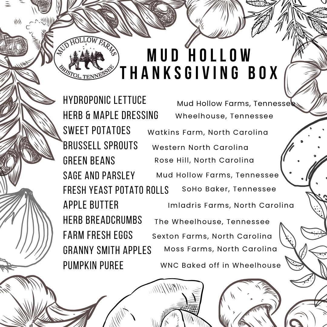 Mud Hollow Farms Thanksgiving Box Mud Hollow Farms Thanksgiving Box