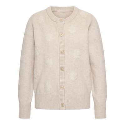 P.L.C. Lucati Jeans Vest bloem borduur Sand melee Laar 2L614
