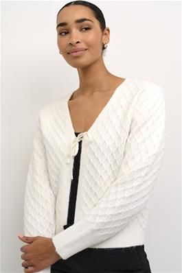 Kaffe KAselma Cardigan:Knit Chalk 10508972