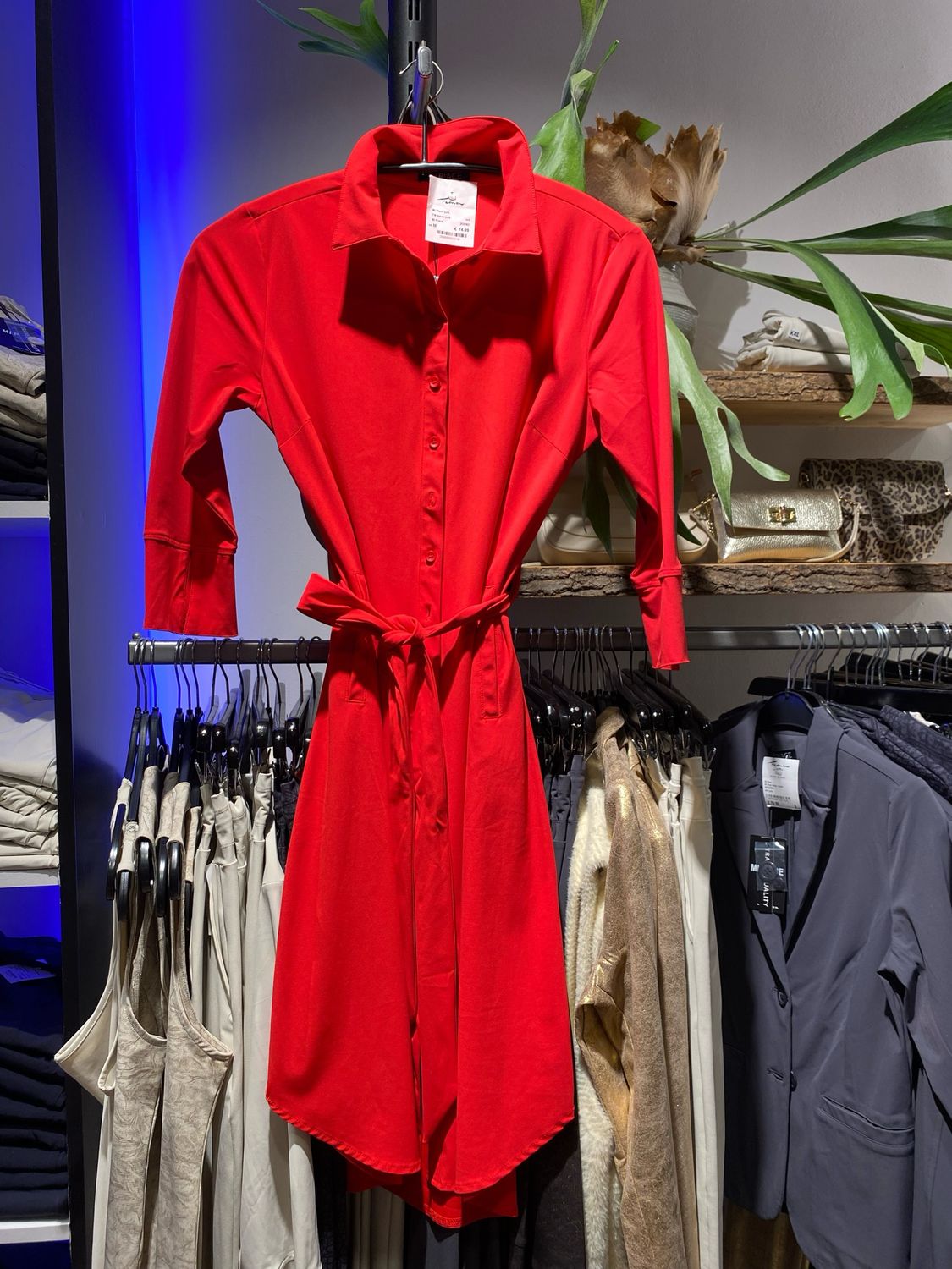 Mi Piace jurk knoop rood