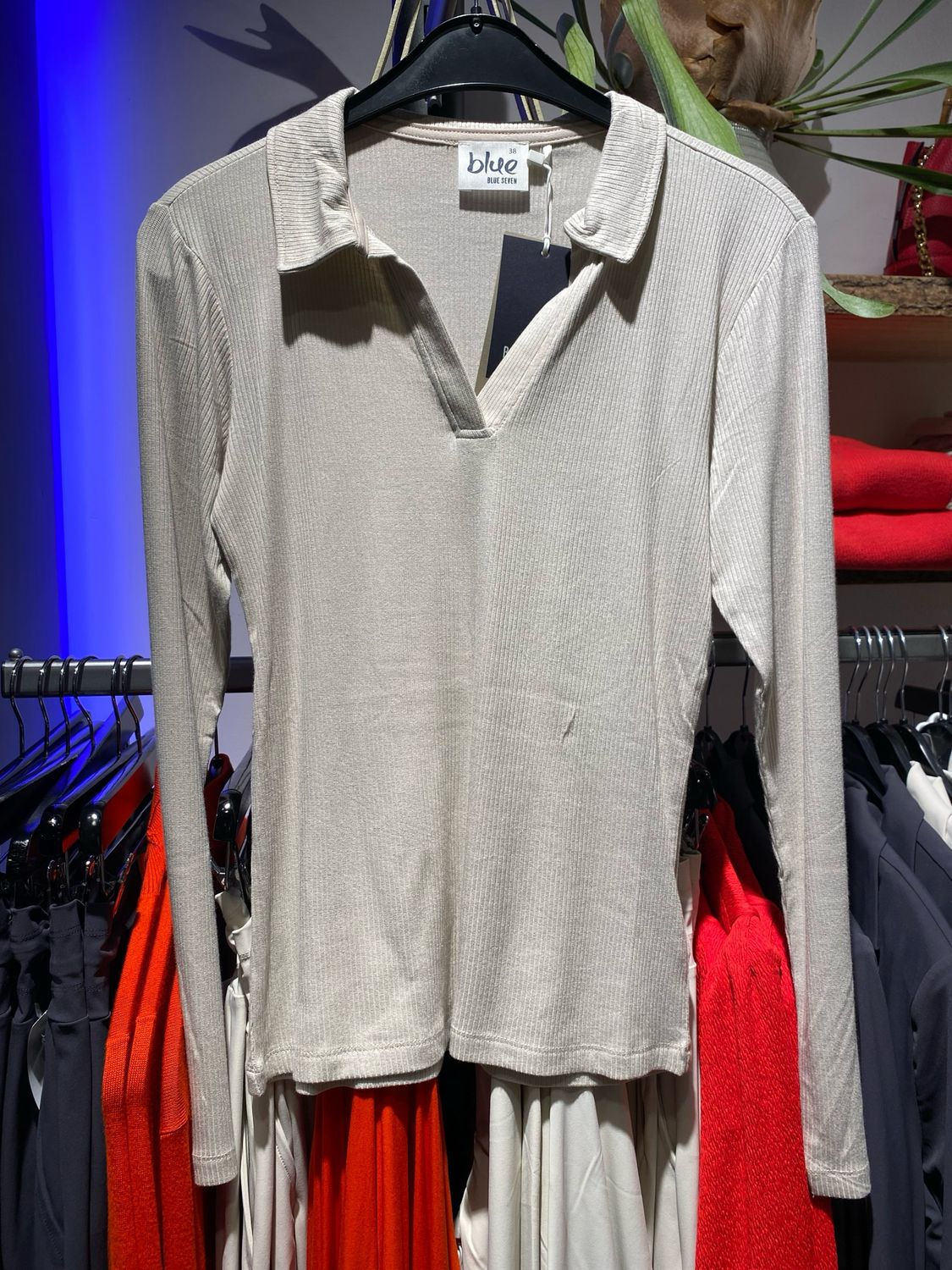 Blue Seven Da T-Shirt, Polokragen KIESEL 203522 X 5