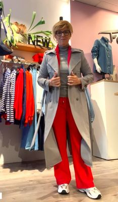 Mi Piace Trenchcoat Elephant Grey MP 202328