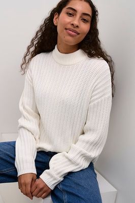Kaffe KAbess Pullover Chalk 10509097