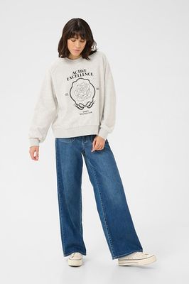 Kaffe KAandrea Sweatshirt Light Grey Melange 10552408