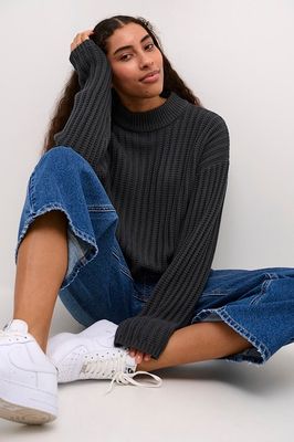 Kaffe KAbess Pullover Black Oyster 10509097
