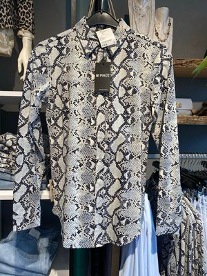Mi Piace Snake blouse lm Snake blue MP 60840SNPT
