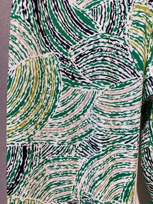 Leona Broek print lang Smaragd Leona 251.37.18