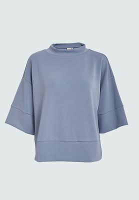 Peppercorn PCDicette Half Sleeve Blouse 1039 FADED DENIM PC7248