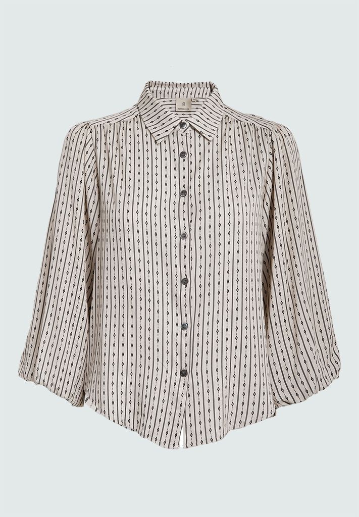 Peppercorn PCGabriella Shirt 0202P Whitecap Cream Print PC8222