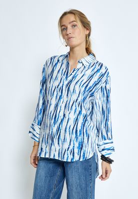 Peppercorn PCGigi Shirt 5007P Palace Blue Print PC8259