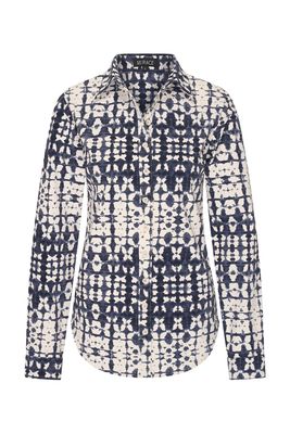 Mi Piace Batik Blouse lm Batik blauw MP 60840BKPT