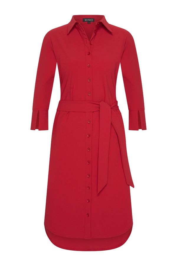 Mi Piace jurk knoop red