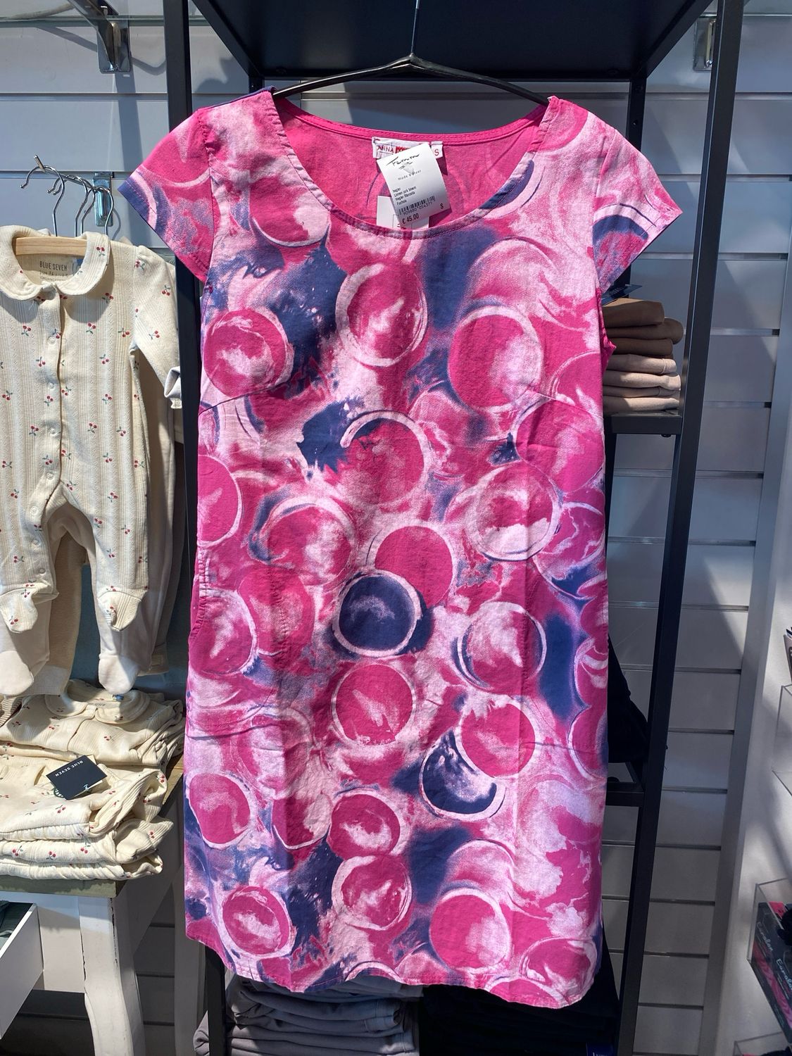 Hegler Linnen jurk bloem Fuchsia Hegler Marcella