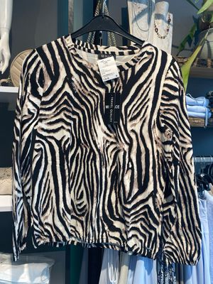 Mi Piace Top Zebra Print Black/Kit Mi Piace MP202534ZAPT