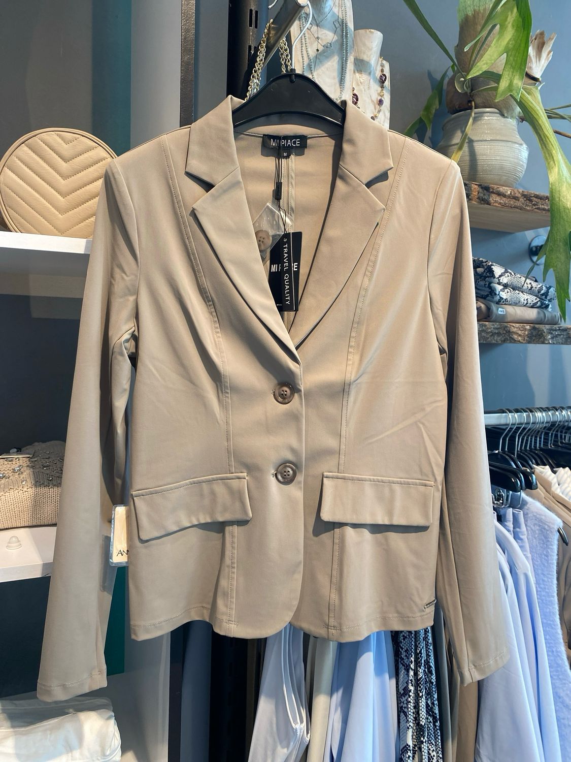 Mi Piace Blazer Taupe MP202015