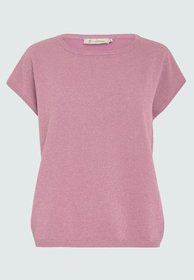 Peppercorn PCRemi Cap Sleeve Knit Top 4238MET Lilas PC7508