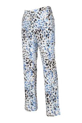 Dreamstar broek recht TRAVEL PRINT Indigo Mix Z25 204 Maureen