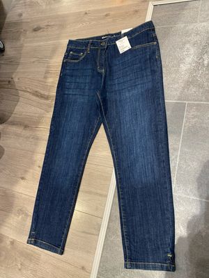 Gafair 7/8 broek split L28 Dark blue washed Gafair Jasmin jeans