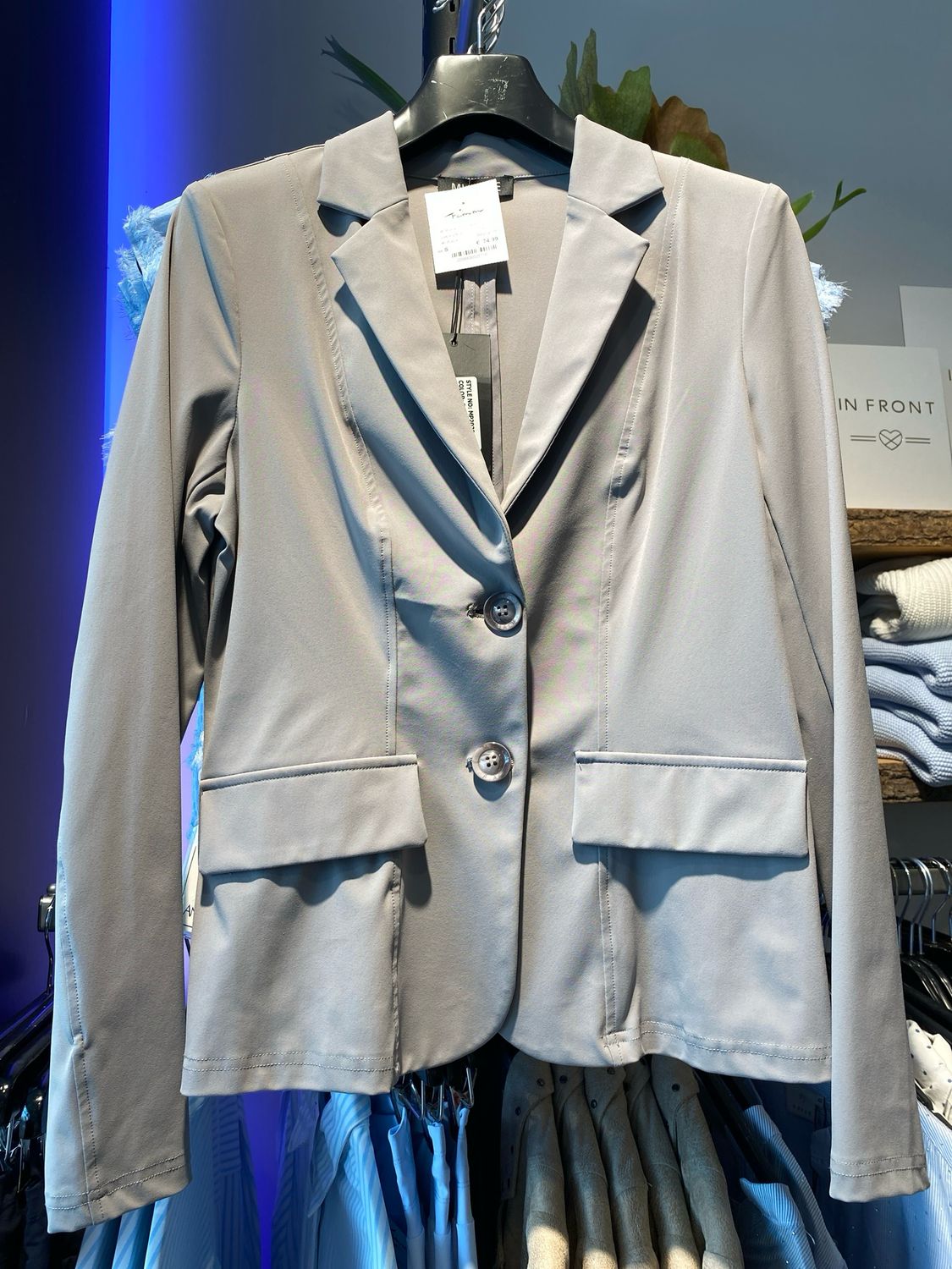 Mi Piace Jasje uni blazer lmElephant Grey MP202015