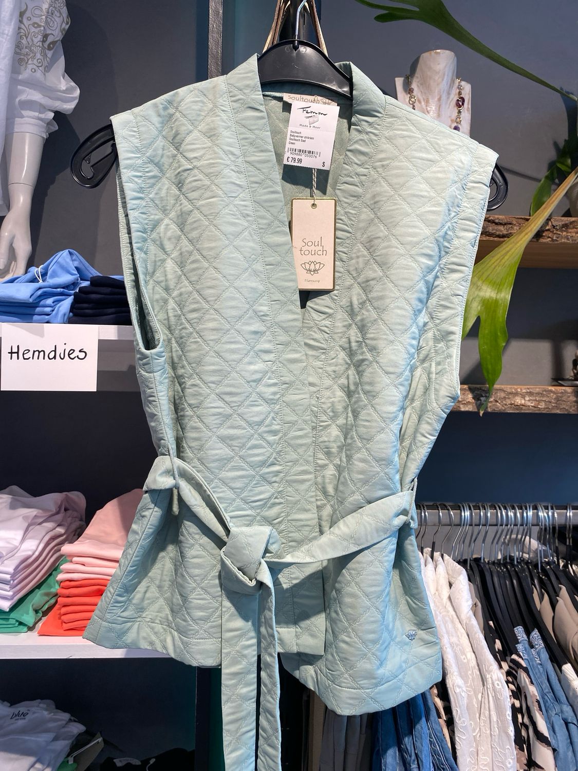 Soultouch Bodywarmer strikriem Green Soultouch Soof