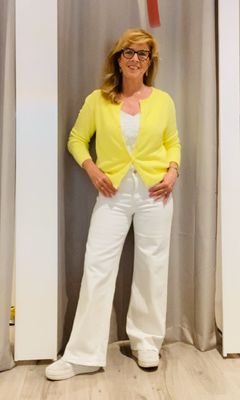 Kaffe KAkarla Twill jeans Chalk 10509834