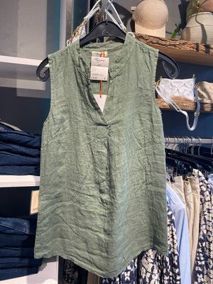 Fiori Linnen top V zm army Fiori 6123