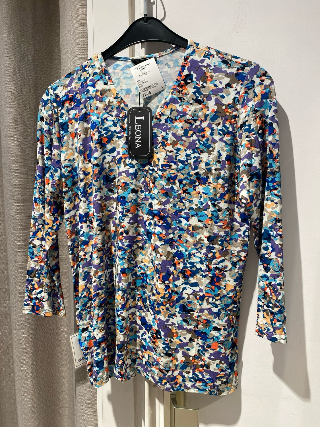 Leona shirt print 3/4 Dahlia Leona 251.20.15