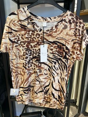 NED Mana SS Taupe Animal Camouflage Tric Taupe 25S4-X1686-03
