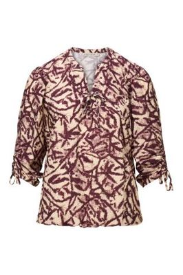 Dreamstar blousetop PRINT Burgundy Mix W25 115 Skyler