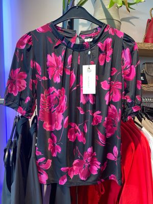 IN FRONT Grazia blouse 1/2 sleeves Cherise 16768