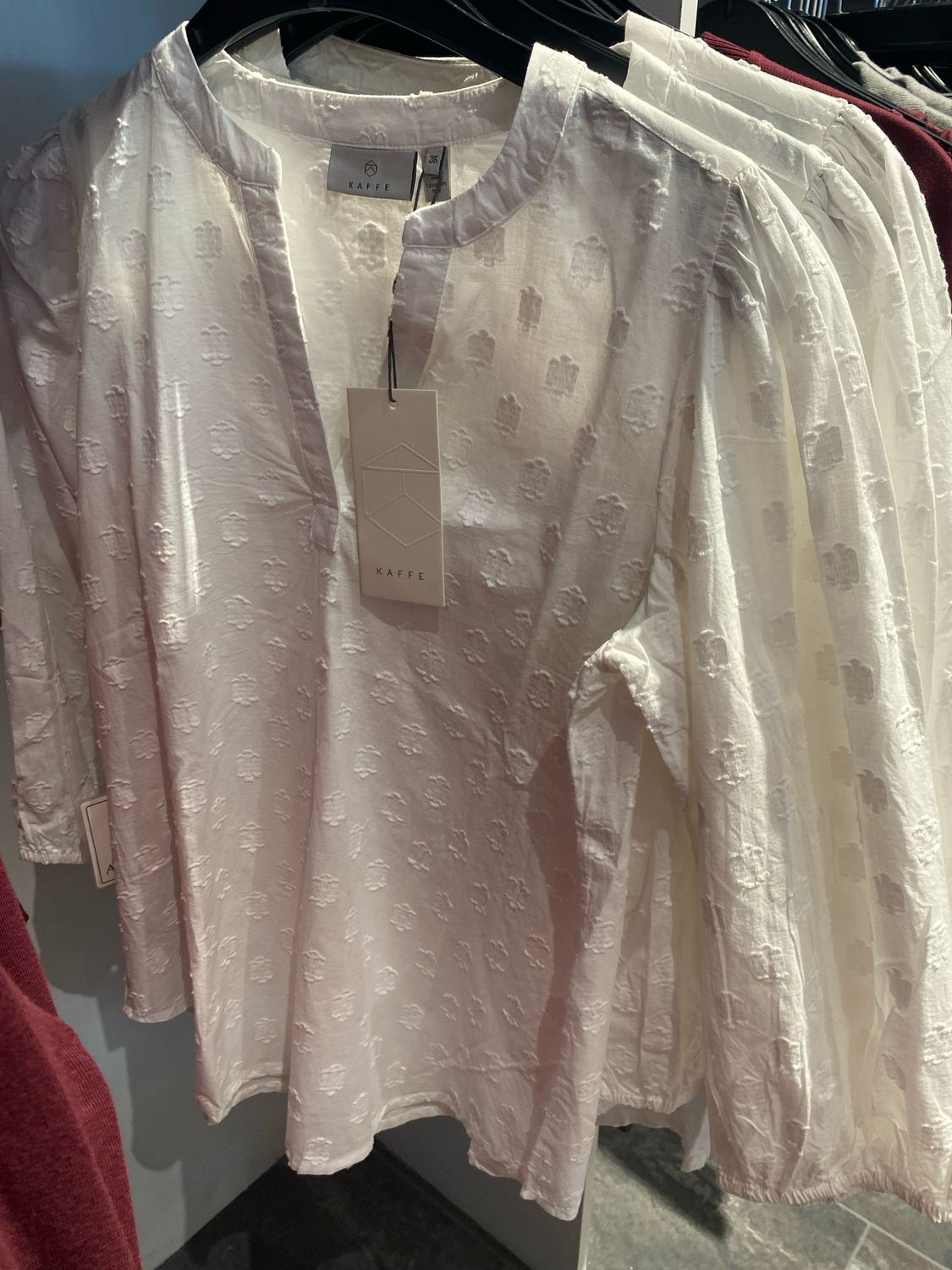 Kaffe KAenya Blouse 3/4 SL Chalk 10510755