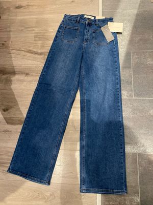 Kaffe KAbrook HW Reg Fit Jeans Medium Blue Denim 10510722 Kaffe KAbrook HW Reg Fit Jeans Medium Blue Denim 10510722