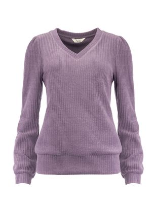 NED Veraya LS-RMJ Stretch Rib Grape 25W2-U276-01