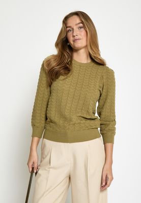 Peppercorn PCRosy 3/4 Sleeve Pullover 0148 Gray Green PC8410