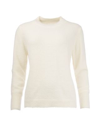 NED Fresa LS-RMJ Furry Knit Ecru 25W1-U172-05