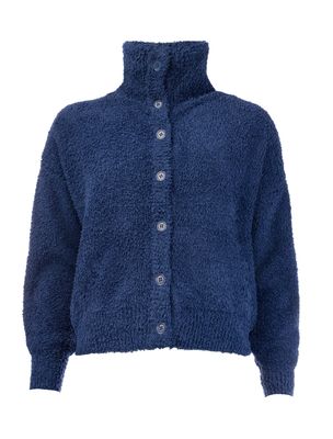 NED Flo LS-Button/Plain-RMJ Boucle Yarn Estate Blue 25W1-U259-06
