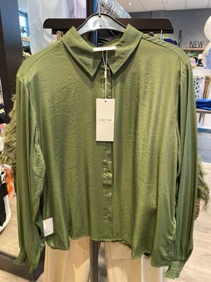 Cream CRNola Long Sleeve Shirt Rifle Green 10611978