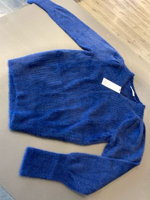 NED Belins LS-RMJ Furry Knit Medival Blue 25W1-U172-02