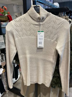 Cream CRDela Rollneck Pullover Oat melange 10614331