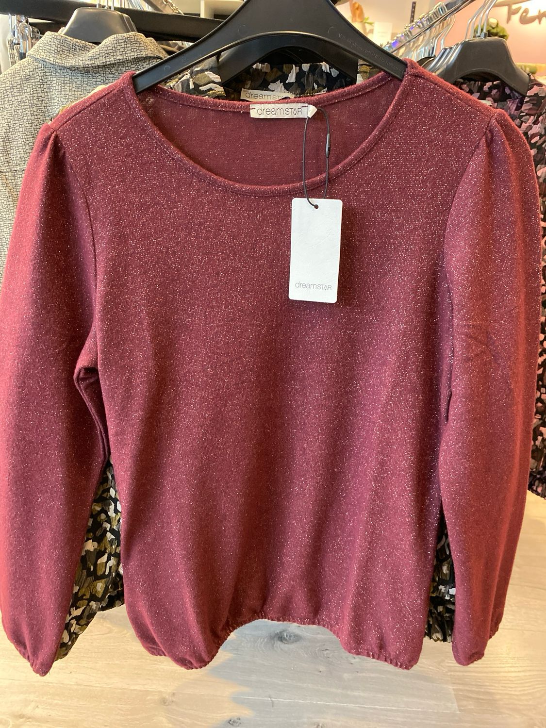 Dreamstar top UNI SPARKLE Burgundy W25 239 Valeria