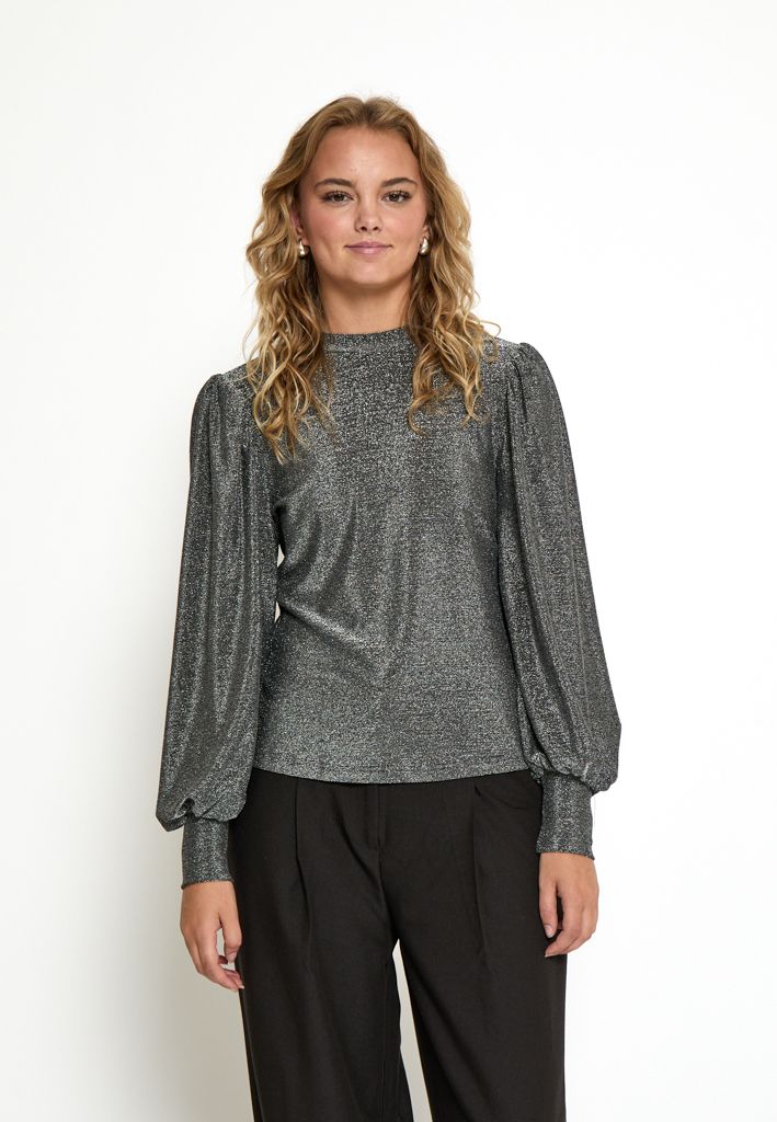 Peppercorn PCLucina Blouse 112MET Light Grey Metal. PC8585