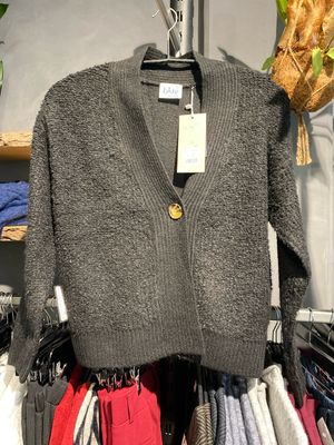 Blue Seven Da Strickjacke, V-Ausschnitt SCHWARZ 248110-00