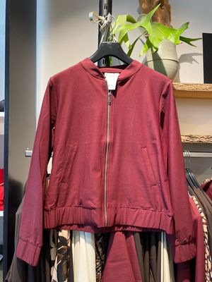 Fiori Bomber rits Burgundy Fiori K20200106