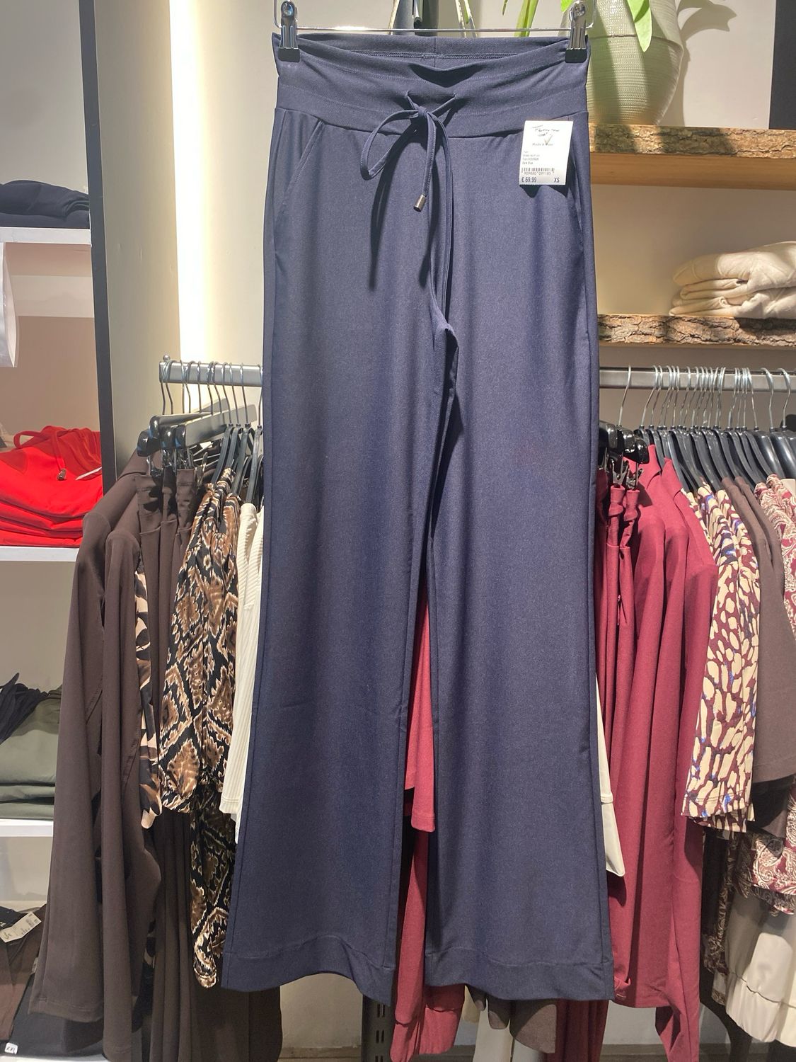 Fiori Broek recht uni Dark Blue Fiori K2020035