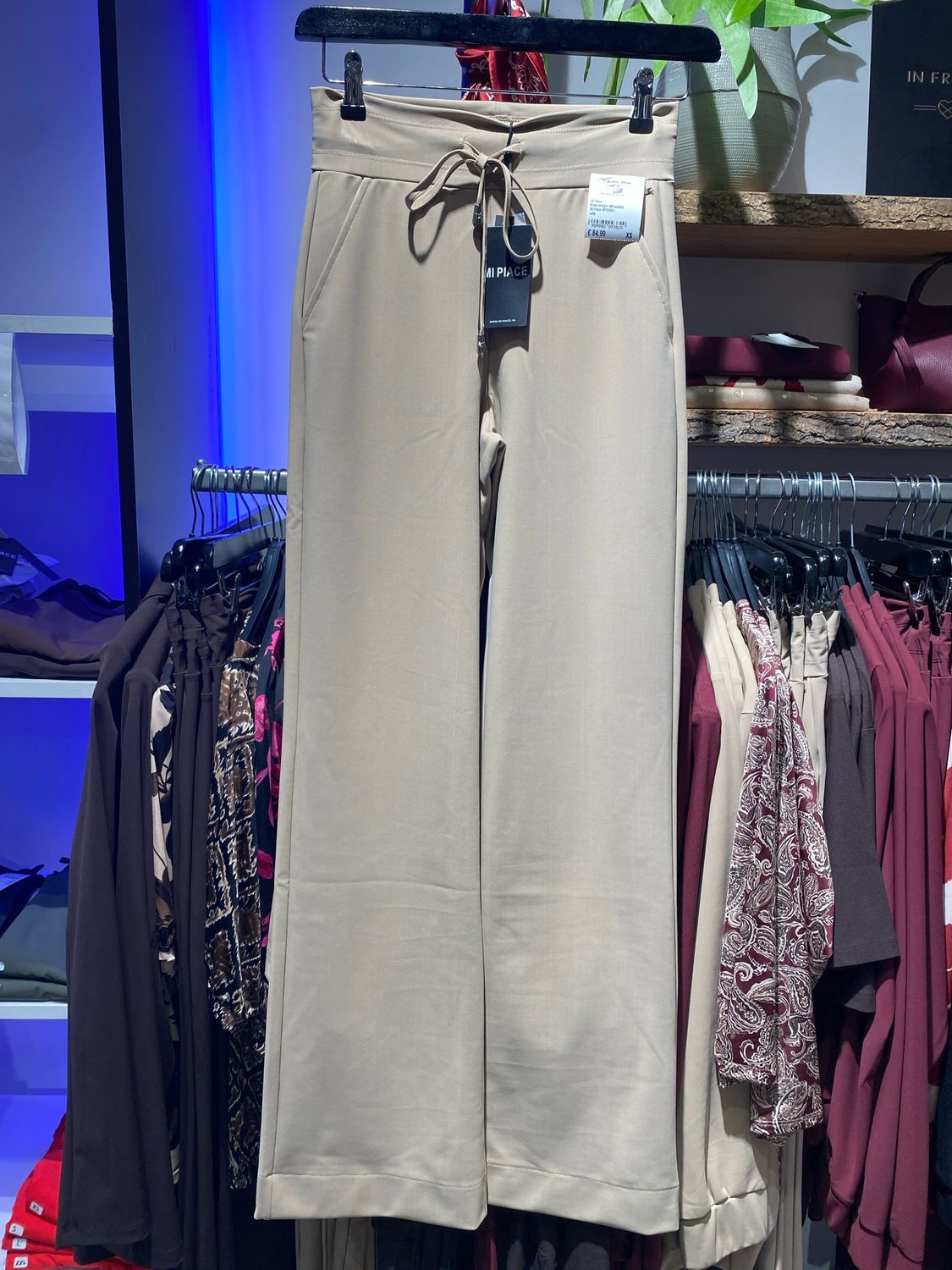 Mi Piace Broek straight 089 bonded Latte Mi Piace MP202631