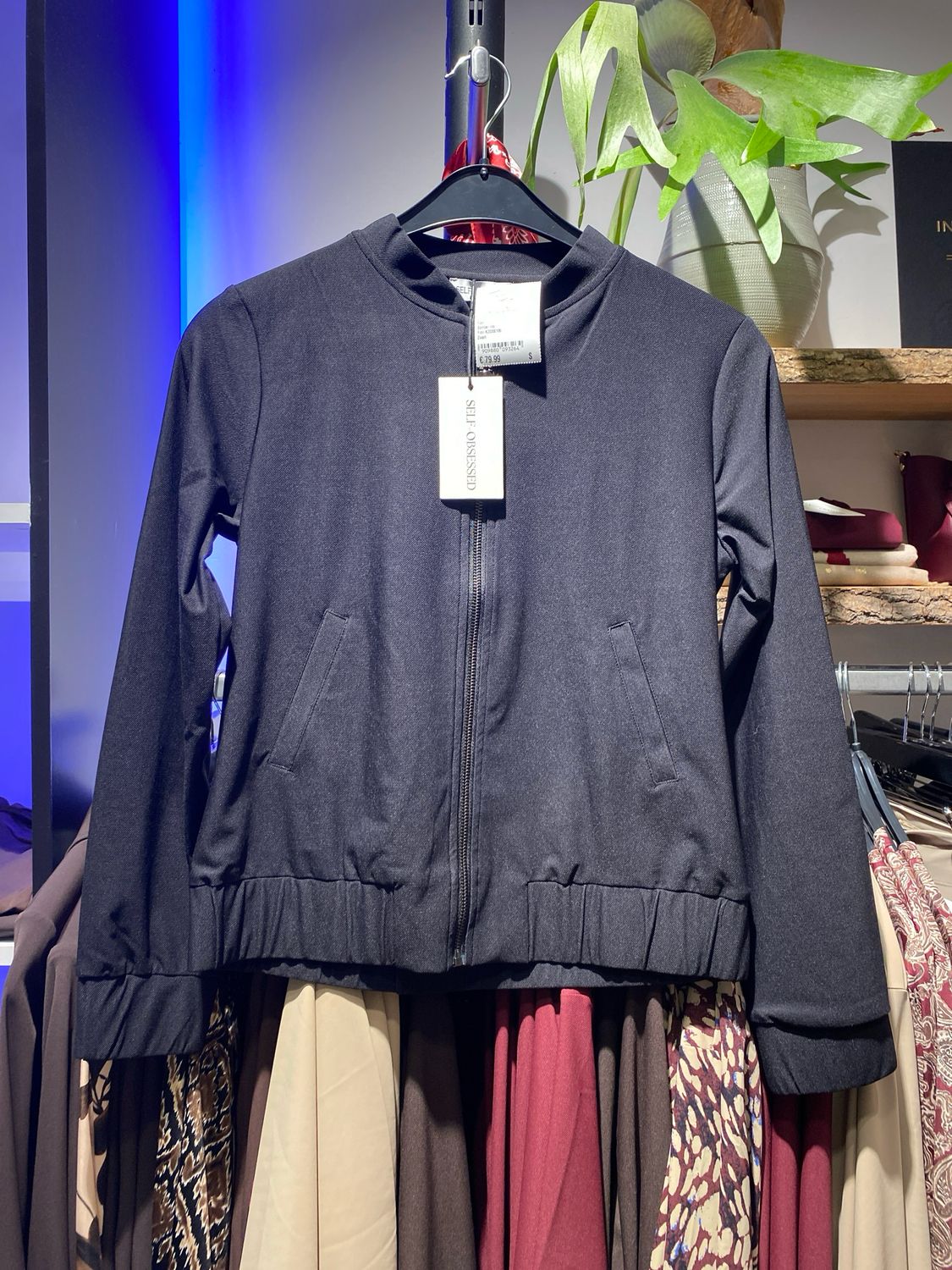 Fiori Bomber rits Zwart Fiori K20200106