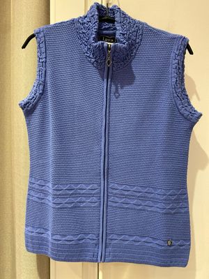 Leona spencervest rits zm Bleu Leona Ankie